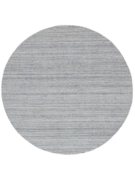 Petra Washable Ø 200 Light Grey Plain (Single Colored) Round Rug