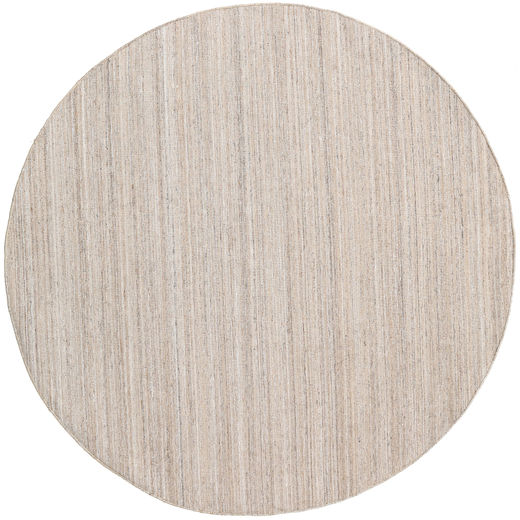 Petra Indoor/Outdoor Rug Washable Ø 200 Beige Plain (Single Colored) Round