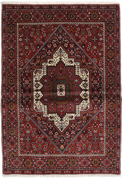 絨毯 オリエンタル ゴルトー 103X146 ダークレッド/レッド (ウール, ペルシャ/イラン)