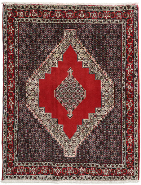 Senneh Rug Rug 135X158 Dark Red/Brown Wool, Persia/Iran Carpetvista