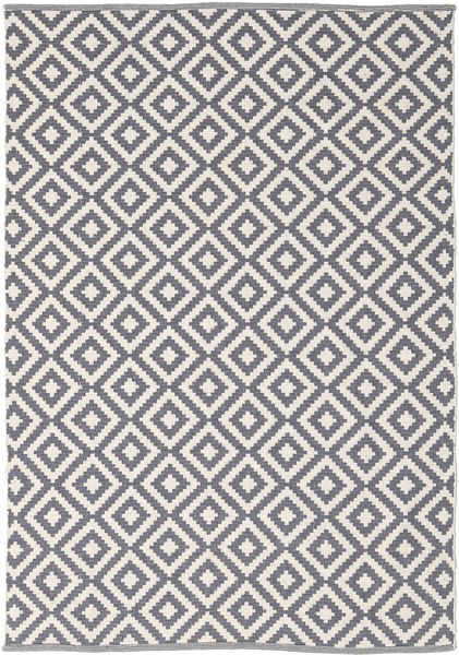 Küchenteppich Torun 140X200 Baumwolle Grau/Weiß