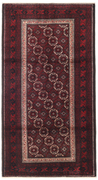 106X195 Χαλι Ανατολής Beluch Σκούρο Κόκκινο/Κόκκινα (Μαλλί, Περσικά/Ιρανικά) Carpetvista