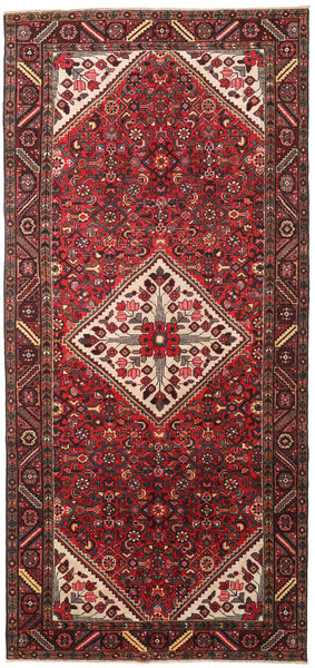 絨毯 ハマダン パティナ 153X328 廊下 カーペット レッド/茶色 (ウール, ペルシャ/イラン)