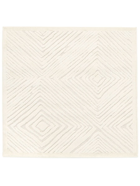  200X200 Tuscany クリームホワイト 正方形 ラグ 絨毯
