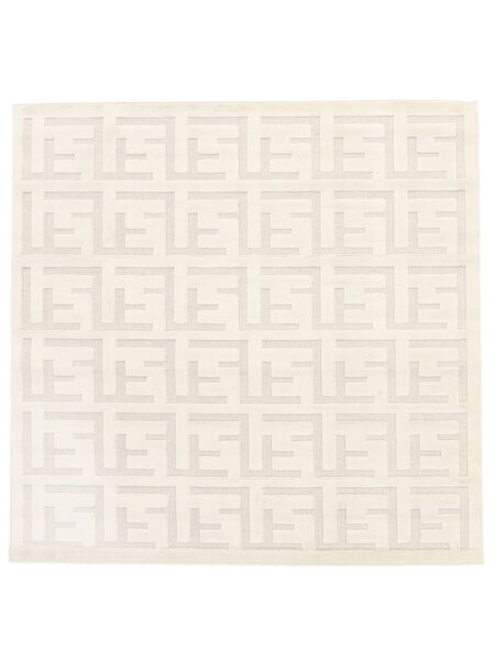 Dakari 200X200 クリームホワイト 正方形 綿 ラグ 絨毯