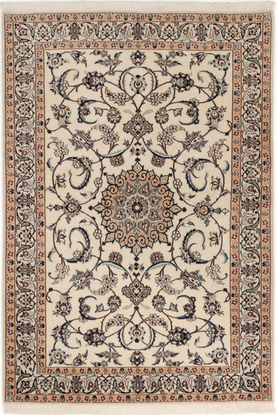  Orientalischer Nain 6La Teppich 98X145 Beige/Braun Wolle, Persien/Iran