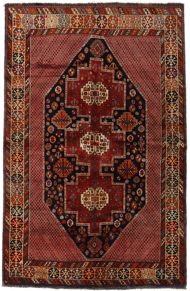 Koberec Orientální Ghashghai 157X243 Tmavě Červená/Červená (Vlna, Persie/Írán)