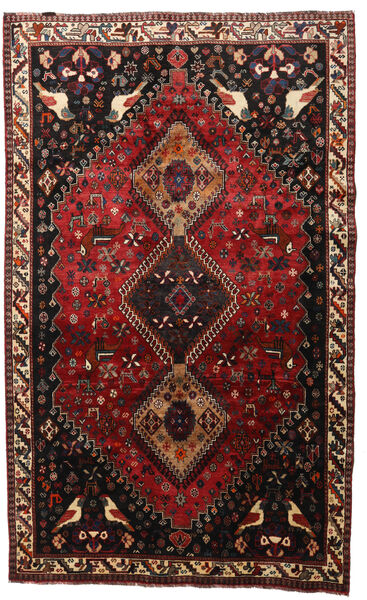 165X268 絨毯 カシュガイ オリエンタル ダークレッド/レッド (ウール, ペルシャ/イラン) Carpetvista