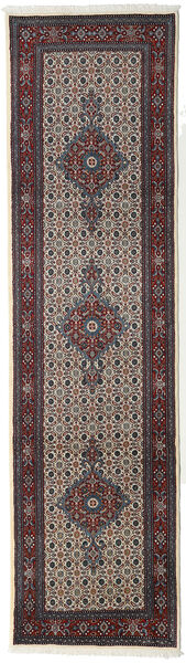 79X293 Moud Orientalisk Hallmatta Mörkröd/Grå (Ull, Persien/Iran) Carpetvista