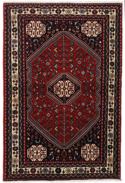  Persischer Abadeh Teppich 105X155 Dunkelrot/Beige (Wolle, Persien/Iran)