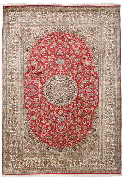 絨毯 オリエンタル カシミール ピュア シルク 171X244 茶色/レッド (絹, インド)
