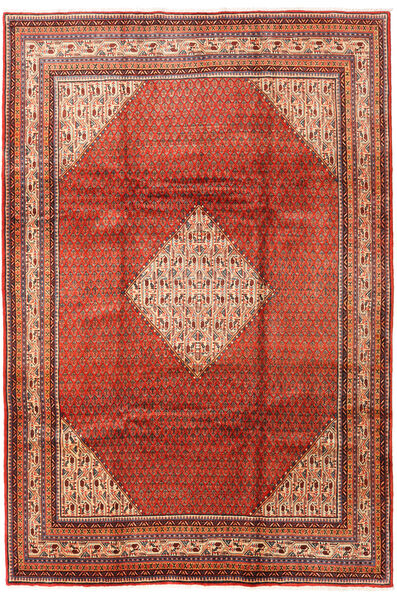 Sarough Mir Teppe 214X317 Rød/Beige Ull, Persia/Iran Carpetvista