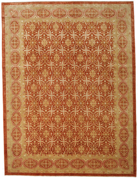  Orientalischer Afghan Exclusive Teppich 280X367 Orange/Braun Großer Wolle, Afghanistan Carpetvista