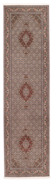 80X300 絨毯 タブリーズ 50 Raj Sherkat Farsh オリエンタル 廊下 カーペット 茶色/ライトグレー (ウール, ペルシャ/イラン)