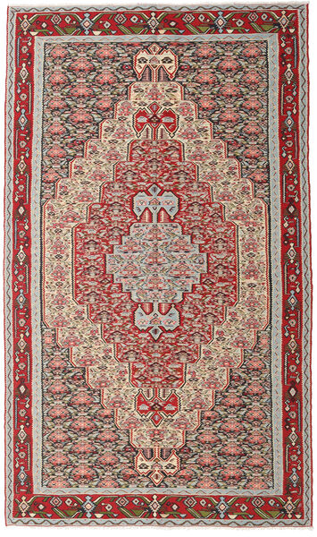150X259 Tappeto Orientale Kilim Senneh Fine Rosso/Arancione (Lana, Persia/Iran) Carpetvista