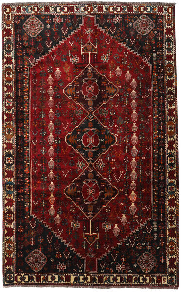 169X273 Χαλι Ghashghai Ανατολής Σκούρο Κόκκινο/Κόκκινα (Μαλλί, Περσικά/Ιρανικά) Carpetvista