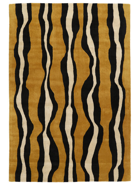  200X300 Djur Tigre Matta - Guld/Beige Ull