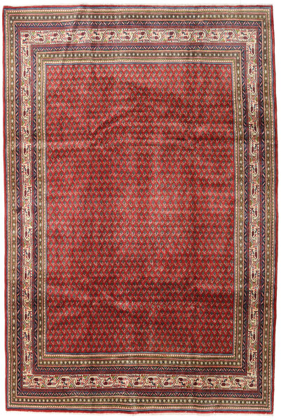 Sarough Mir Matta 209X314 Röd/Brun Ull, Persien/Iran Carpetvista