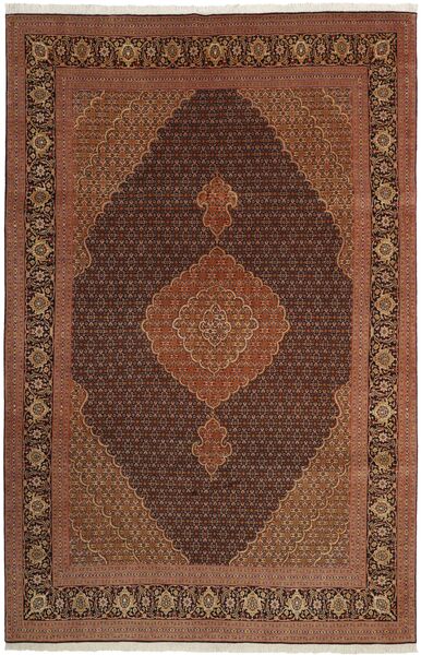  Orientalischer Täbriz 50 Raj Teppich 202X309 Braun Wolle, Persien/Iran