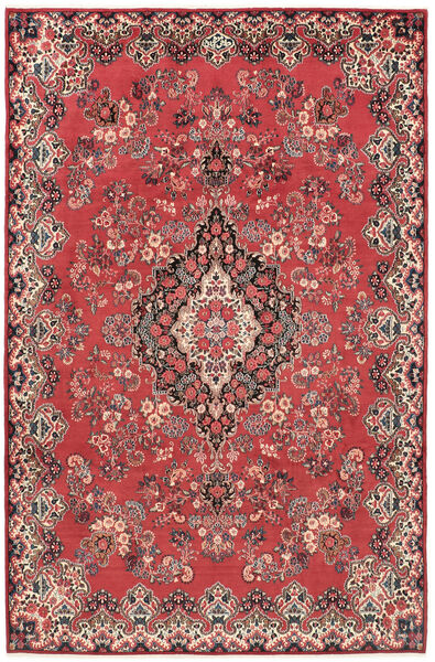Moud Teppich 208X317 Dunkelrot/Braun Wolle, Persien/Iran