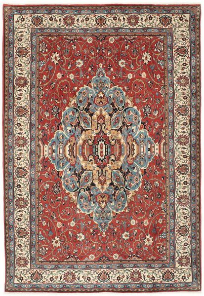 200X296 Sarough Teppich Orientalischer Rot/Beige (Wolle, Persien/Iran)