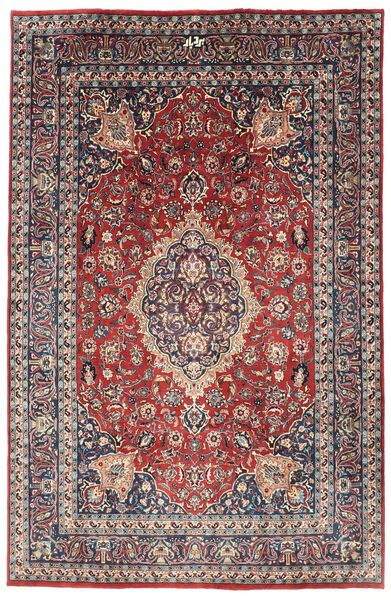 絨毯 サルーク 200X300 レッド/グレー (ウール, ペルシャ/イラン)