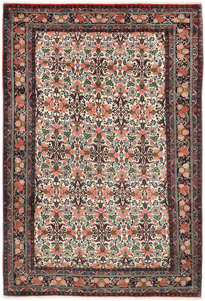 200X302 絨毯 ビジャー オリエンタル 茶色/レッド (ウール, ペルシャ/イラン)
