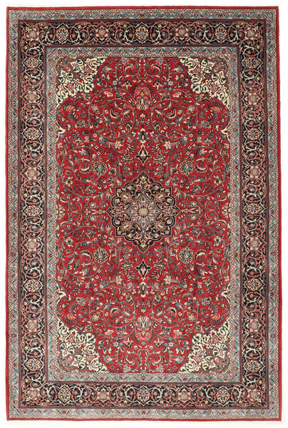 Tapis Sarough 210X312 Rouge/Marron (Laine, Perse/Iran)