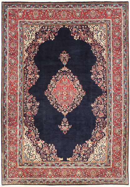 220X318 Tapete Oriental Sarough Vermelho/Cinza Escuro (Lã, Pérsia/Irão)