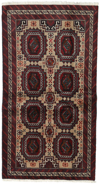 97X180 Χαλι Beluch Ανατολής Σκούρο Κόκκινο/Πορτοκαλί (Μαλλί, Περσικά/Ιρανικά) Carpetvista