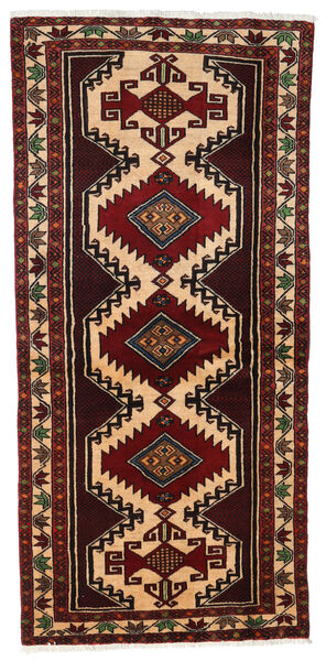  Persian Baluch Rug 96X201 Dark Red/Beige Carpetvista