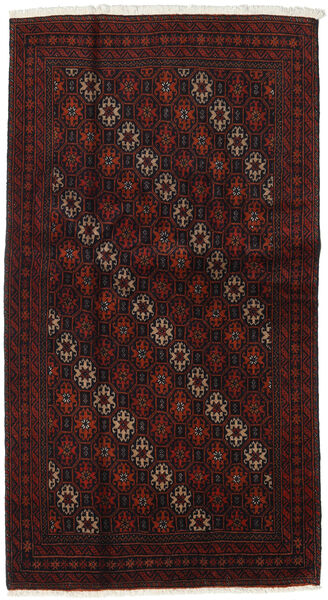  Belutsch Teppich 101X188 Persischer Wollteppich Dunkelrot/Rot Klein Carpetvista