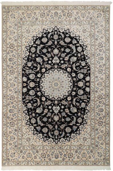 絨毯 ペルシャ ナイン 6La 210X310 ベージュ/グレー (ウール, ペルシャ/イラン)