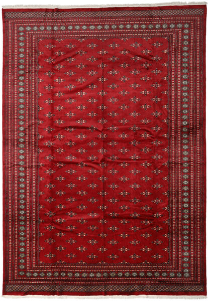 301X415 Pakistan Buchara 2Ply Teppich Orientalischer Dunkelrot/Rot Großer (Wolle, Pakistan) Carpetvista