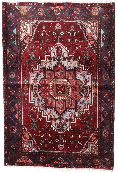絨毯 ペルシャ ゴルトー 105X153 ダークレッド/レッド (ウール, ペルシャ/イラン)