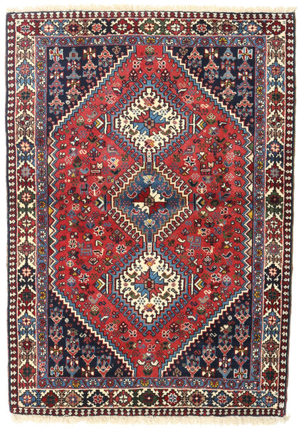 107X152 絨毯 オリエンタル ヤラメー レッド/グレー (ウール, ペルシャ/イラン) Carpetvista