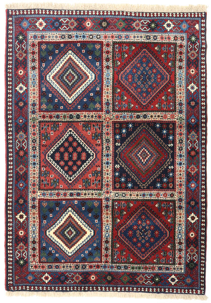  Persischer Yalameh Teppich 103X150 Rot/Dunkelrosa (Wolle, Persien/Iran)