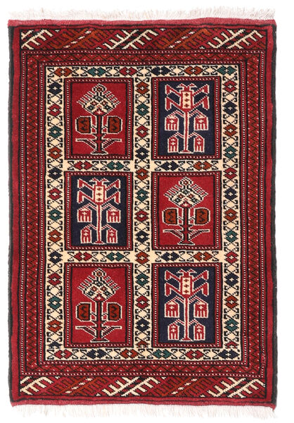 61X86 러그 오리엔탈 Turkaman 빨간색/다크 레드 (울, 페르시아/이란) Carpetvista