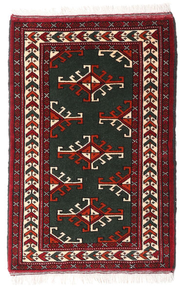 Turkaman Vloerkleed 60X90 Bruin/Donkerrood Wol, Perzië/Iran Carpetvista