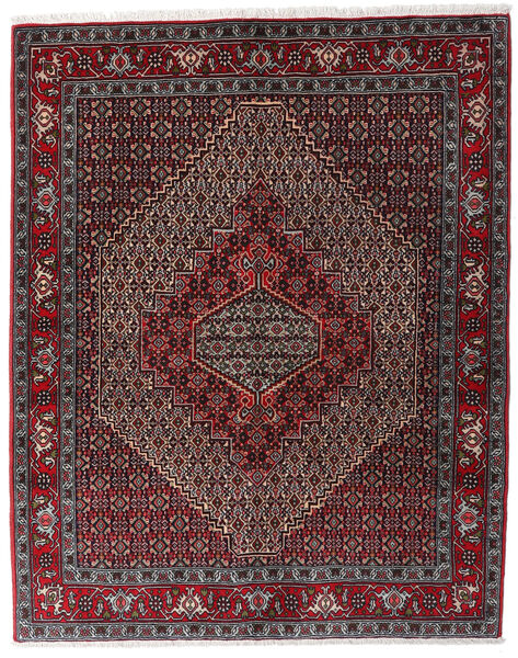Alfombra Persa Senneh 123X154 Rojo Oscuro/Rojo (Lana, Persia/Irán)