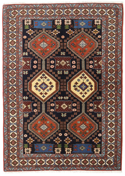 Ardebil Vloerkleed 138X191 Rood/Donkerrood Wol, Perzië/Iran Carpetvista