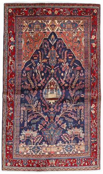 絨毯 ペルシャ サルーク Sherkat Farsh 130X211 レッド/ダークパープル (ウール, ペルシャ/イラン)