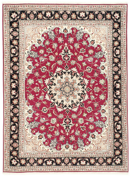 絨毯 ペルシャ タブリーズ 50 Raj 151X200 ベージュ/レッド (ウール, ペルシャ/イラン)