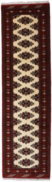  Oriental Turkaman Rug 80X293 Runner
 Dark Red/Beige Wool, Persia/Iran Carpetvista