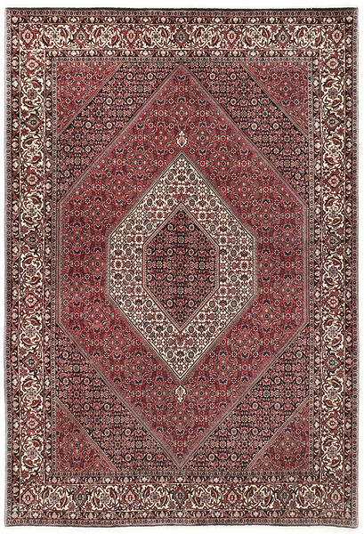 170X244 Tapete Bijar Com Seda Oriental Vermelho/Castanho (Lã, Pérsia/Irão)
