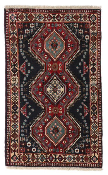  Yalameh Rug 80X133 Persian Wool Dark Red/Red Small Carpetvista