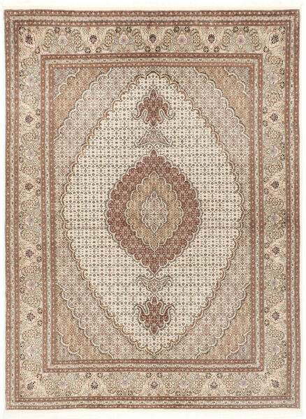  Tabriz 50 Raj With Silk Rug 153X205 Persian Wool Beige/Orange Small