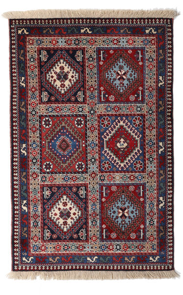  Yalameh Teppich 80X125 Persischer Wollteppich Rot/Dunkelrosa Klein Carpetvista