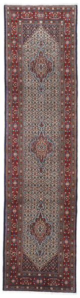 Moud Teppich 78X307 Läufer Rot/Dunkelrot Wolle, Persien/Iran Carpetvista