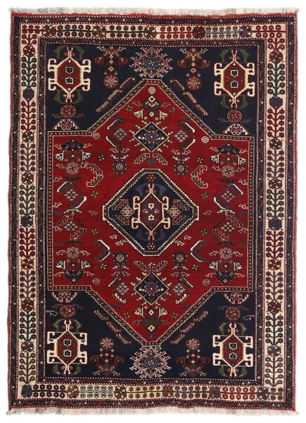105X144 Χαλι Ghashghai Fine Ανατολής Σκούρο Κόκκινο/Κόκκινα (Μαλλί, Περσικά/Ιρανικά) Carpetvista